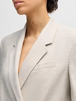 Regular-Fit Blazer Melange Stretch Fabric