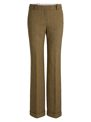 Regular-Fit Trousers Herringbone Stretch Fabric