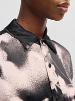 Tailored Blouse with Floral Print