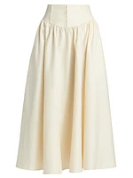Polina Cotton Poplin Skirt
