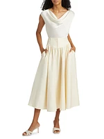 Polina Cotton Poplin Skirt