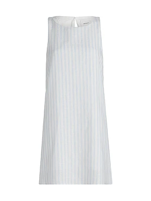 Jessi Striped Linen Minidress