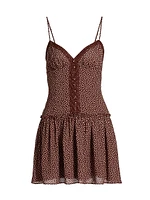 Citrus Polka Dot Minidress
