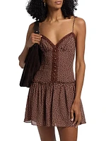 Citrus Polka Dot Minidress