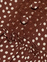 Citrus Polka Dot Minidress
