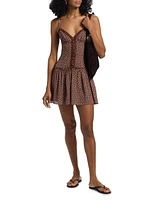Citrus Polka Dot Minidress