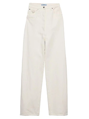 Wide-Leg Denim Jeans