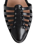 Eleonora Leather Flat Mules