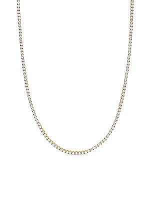 Tennis Necklace in 18K Yellow Gold