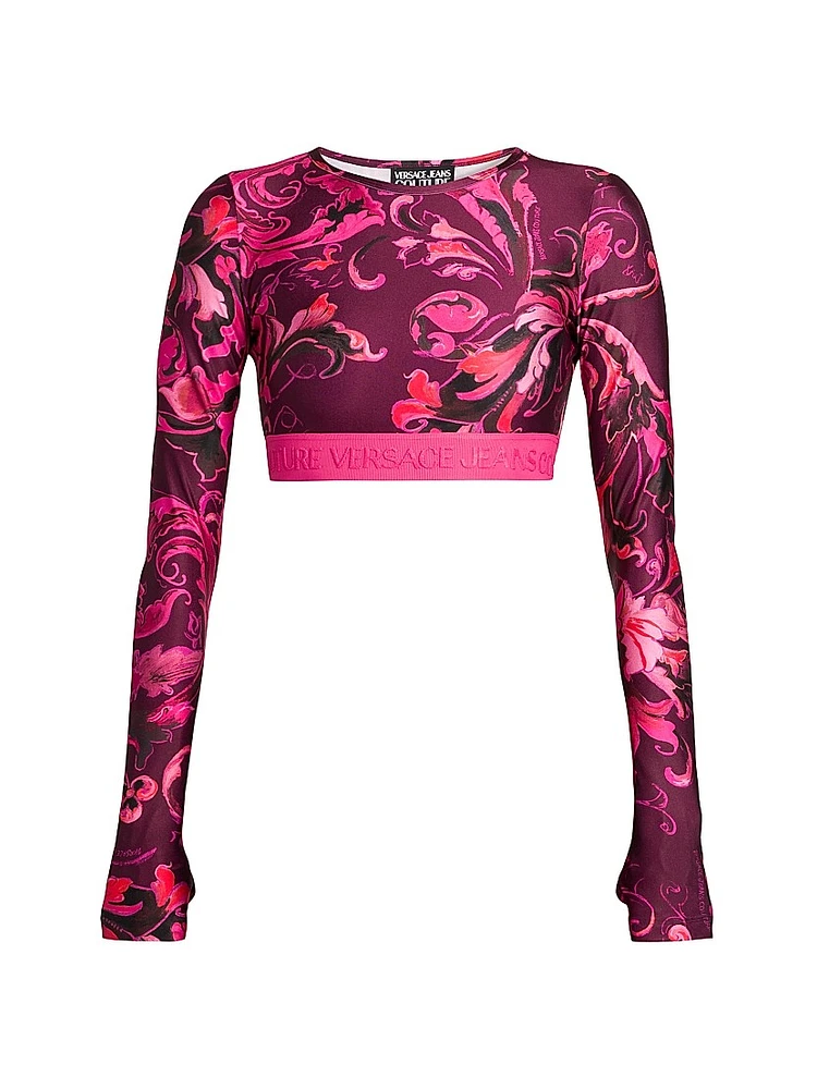 Cropped Long-Sleeve T-Shirt