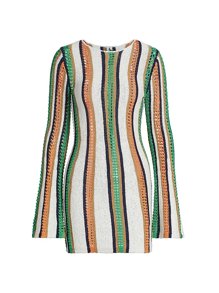 May Striped Knit Minidress