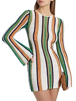 May Striped Knit Minidress