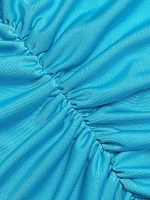 Corinne Ruched Cut-Out Gown