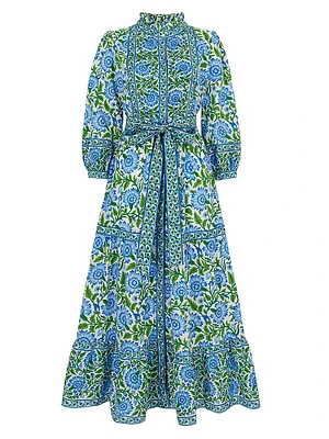 Peacock Border Kelia Dress