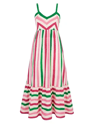 Watermelon Stripe Puglia Dress