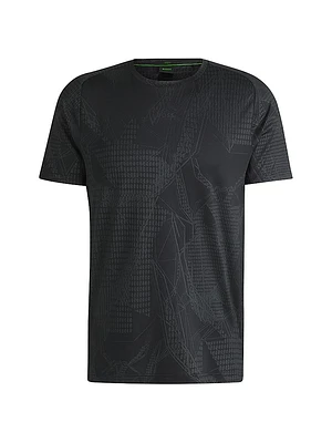 Active Jacquard-Pattern T-Shirt with Moisture Management