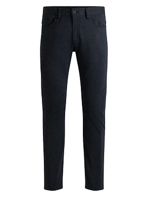 Delaware Slim-Fit Trousers Two-Tone Stretch Jersey