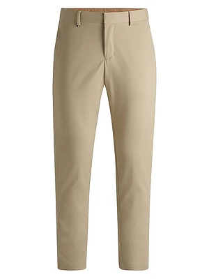 Slim-Fit Trousers Washable Stretch Cotton