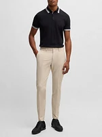 Slim-Fit Pants Water-Repellent Stretch Fabric