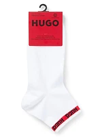 Two-Pack of Short Length Socks with Logo Tape