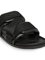 Mon Summer Slides Nappa Leather
