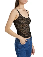 Vinka Lace Semi-Sheer Tank
