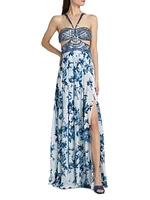Annistyn Floral Embellished Gown