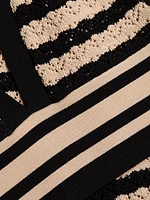 Reverie Striped Pointelle Knit Bra