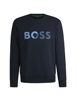 Regular-Fit Sweatshirt with Logo Print