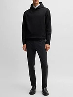 Regular-Fit Hoodie a Pinstripe Cotton
