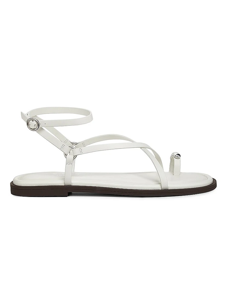 Geo Strappy Leather Sandals