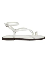 Geo Strappy Leather Sandals
