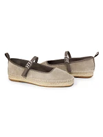Spire Leather Mary Jane Espadrilles