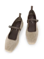 Spire Leather Mary Jane Espadrilles