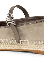 Spire Leather Mary Jane Espadrilles