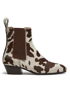Ella 35MM Calf Hair Chelsea Boots