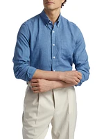 Queens Linen Button-Down Shirt
