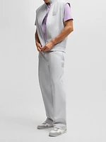 Sleeveless Zip-Up Sweatshirt Cotton