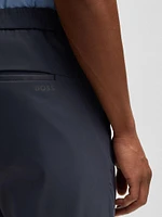 Regular Fit Chinos with Hidden Drawcord and Tapered Leg
