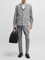 Relaxed-Fit Jacket Bonded Stretch Fabric