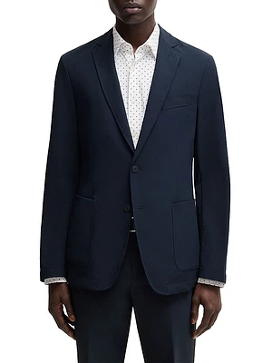 Slim-Fit Suit Jacket Stretch Softshell