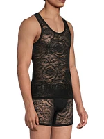 Barocco Sheer Lace Tank