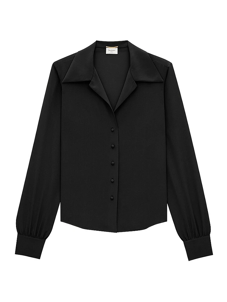 Blouse in Silk Crepe De Chine
