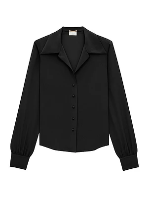 Blouse in Silk Crepe De Chine