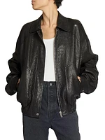 Bomber Jacket in Lambskin