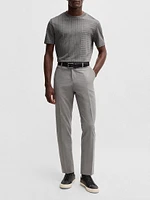 Mercerized-Cotton T-Shirt with Mixed Stripes