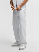 Tracksuit Bottoms a Drop-Needle Cotton