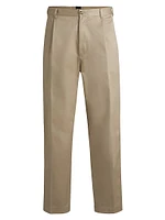Relaxed-Fit Trousers Cotton Twill
