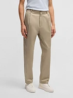 Relaxed-Fit Trousers Cotton Twill