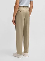 Relaxed-Fit Trousers Cotton Twill